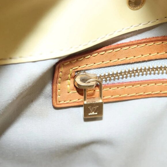 LOUIS VUITTON Monogram Vernis Reade PM Hand Bag Perle LV Auth - Picture 13 of 16